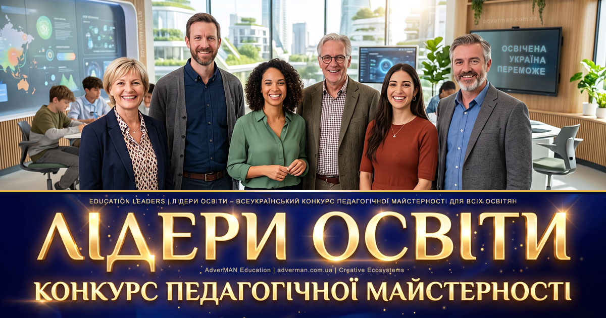 ЛІДЕРИ ОСВІТИ 2026 – всеукраїнський конкурс педагогічної майстерності у серпні